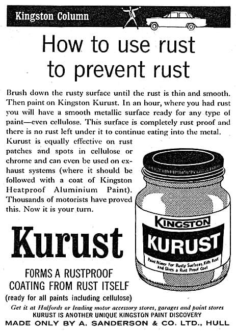 Kurust advertentie How to use rust to prevent rust