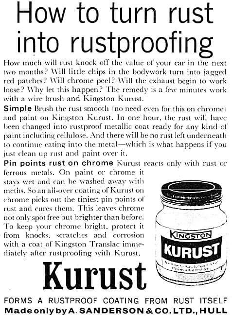 Kurust advertentie How to turn rust into rustproofing