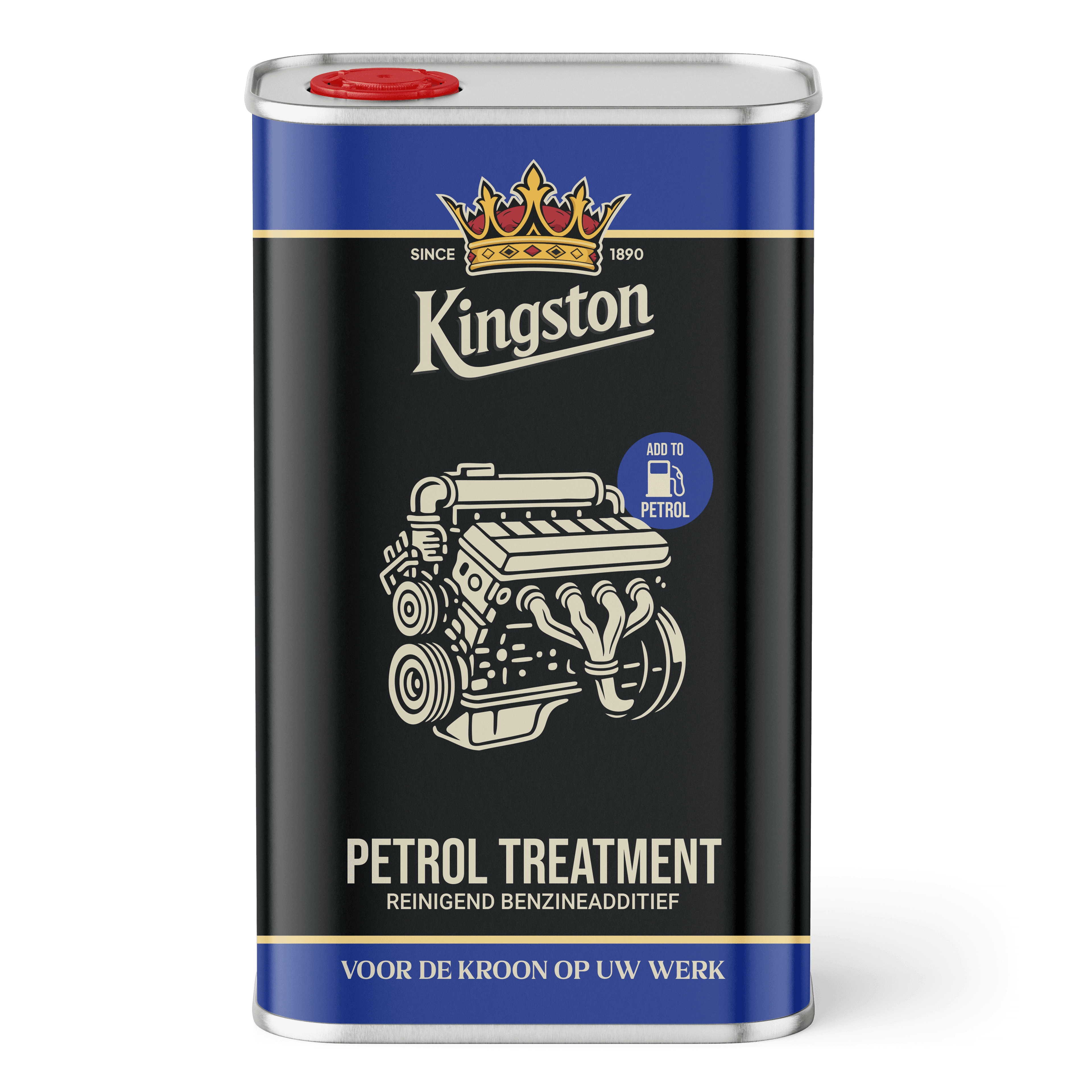 Kingston Petrol Treatment 1 Liter, Blik met Schenkdop